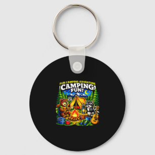 Llavero Diversión de camping aventura divertida fogata al