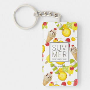 Llavero Diversión de las frutas y del helado del verano