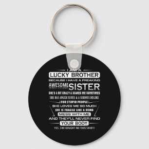 Llavero Diversión de Navidad para hermano de hermana 1