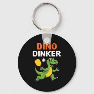 Llavero Diversión de pickleball para jugadores de dino din