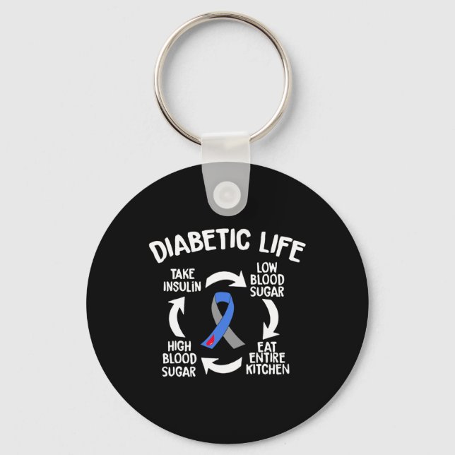 Llavero Diversión Diabetic Life Cycle Diabetes Awareness G (Anverso)
