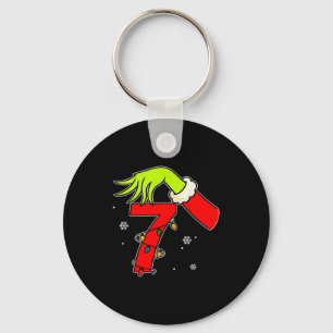 Llavero Diversión Número 7 Navidad 67 Seis Siete Meme Xmas