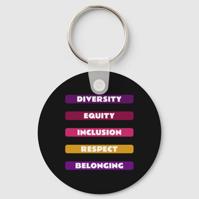 Llavero Diversity Equity Inclusion Respect Belonging Pack  (Anverso)
