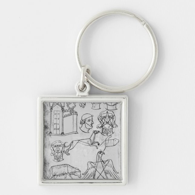 Llavero Diversos dibujos de ms Fr 19093 fol.18v (Frente)