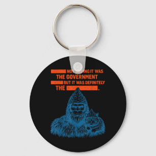 Llavero Divertida Conspiración de Bigfoot Sombrero de Pape