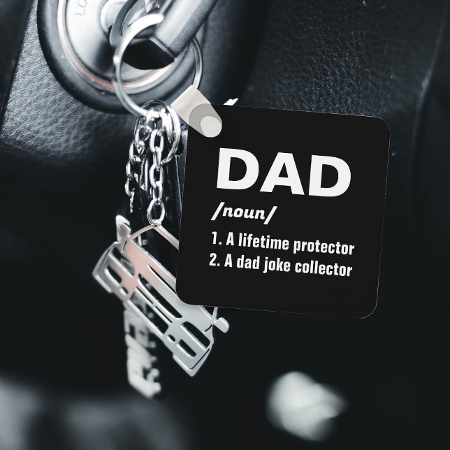 Llavero Divertida foto de definición de papá del día del p (Funny Dad Definition Father's Day 
)