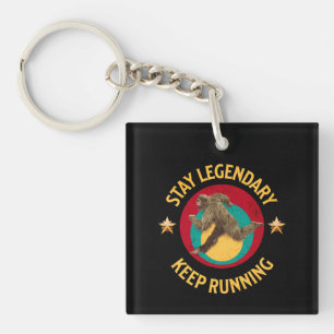 Llavero Divertida Motivación para Correr de Bigfoot