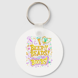 Llavero Divertidas cuentas de cerveza Mardi Gras Breads Nu