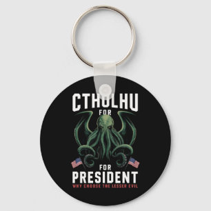 Llavero Divertidas elecciones 2024 Cthulhu para Presidente