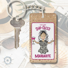 Llavero Divertidas vacaciones tropicales en la playa de cr