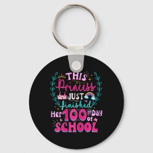 Llavero Divertido 100° Día De La Princesa Escolar Cute Niñ