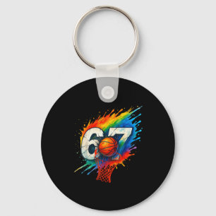 Llavero Divertido 67 Baloncesto Seis Siete 6 7 Meme 67
