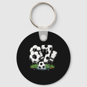 Llavero Divertido 67 Fútbol Goteo Número 67 Fútbol 