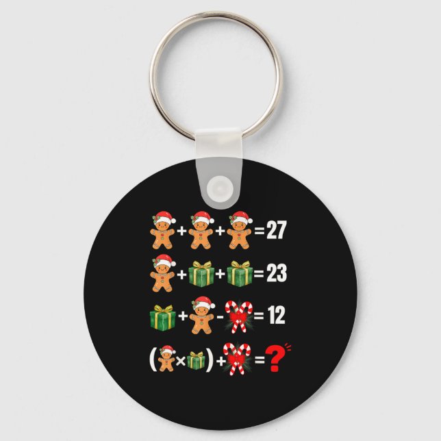 Llavero Divertido 67 Meme Caramelo Alegre Santa Matemática (Anverso)