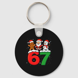 Llavero Divertido 67 Meme Navidad Seis Siete Santa Muñeco