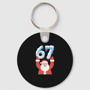 Llavero Divertido 67 Meme Padre Navidad Invierno Nieve Hie