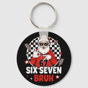 Llavero Divertido 67 Meme Seis Siete Navidad Bruh Santa Ni