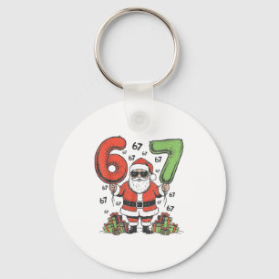 Llavero Divertido 67 Santa Seis Siete Navidad 67 Meme Bruh
