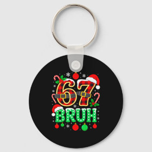 Llavero Divertido 67 Seis Siete Bruh Meme Navidad Pijama F