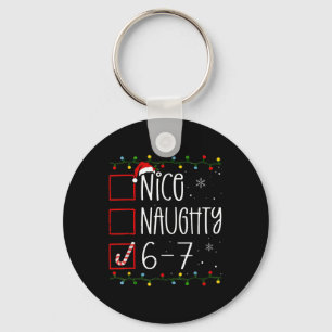 Llavero Divertido 67 Seis Siete Meme Navidad Travieso Agra
