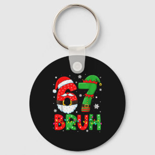 Llavero Divertido 6 7 Seis Siete Bruh Meme Navidad Santa E