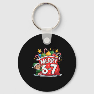 Llavero Divertido 6 7 Seis Siete Meme Navidad Mujeres Homb