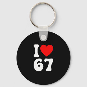 Llavero Divertido Amo 67 Meme Amante Slang Seis Siete 6 7