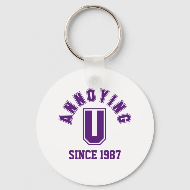 Llavero Divertido Annoying You Keychain, Purple (Anverso)