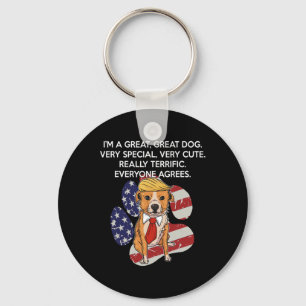 Llavero Divertido Anti Presidente Donald Trump Perro Diver