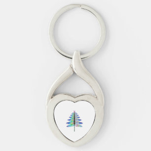 Llavero Divertido árbol de navidad de la libélula
