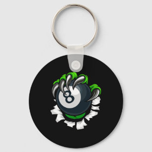 Llavero Divertido Billiards Nails Art Billiards Piscina de