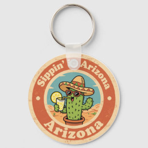 Llavero Divertido Cactus de Arizona Antiguo