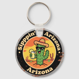 Llavero Divertido Cactus de Arizona Antiguo