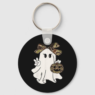 Llavero Divertido camuflaje de Halloween Camo Ghost Hello