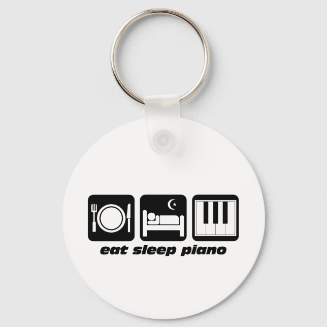 Llavero Divertido como el piano de dormir (Anverso)