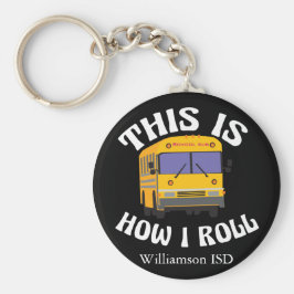 Llavero Divertido conductor de autobús escolar así es como