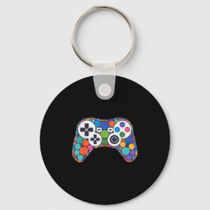 Llavero Divertido controlador de juegos Polka Dot Video Ga