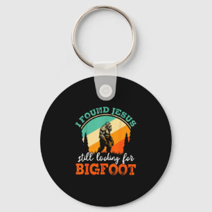 Llavero Divertido cruce de bigfoot y jesus buscando sasqua