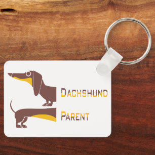 Llavero Divertido dachshund lindo para padres de perros la