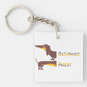 Llavero Divertido dachshund lindo para padres de perros la