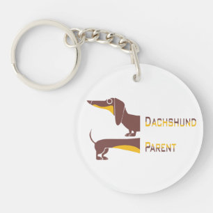 Llavero Divertido dachshund lindo para padres de perros la