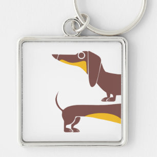 Llavero Divertido dachshund lindo para padres de perros la