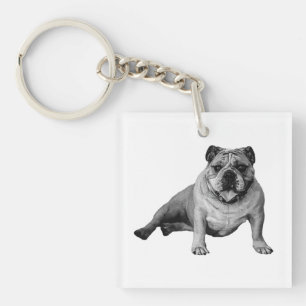 Llavero divertido de Bulldog