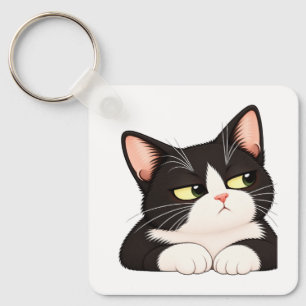 Llavero divertido de gato esmoquin – Regalo de gat