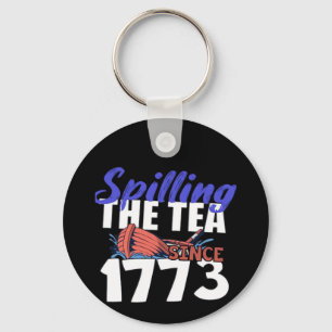 Llavero Divertido derrame de té desde 1773 Patriótico USA