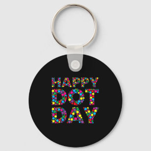 Llavero Divertido día feliz Polka Dot Estudiantes de Arte