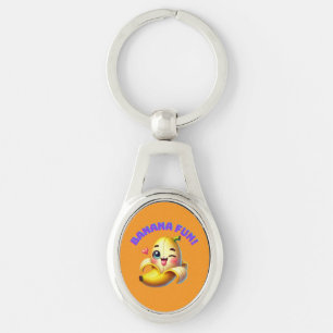 Llavero Divertido diseño de ganadería bananera para divers