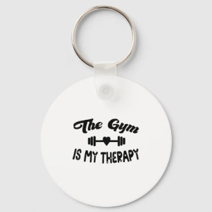 Llavero Divertido El Gimnasio Es Mi Terapia Motivacional F