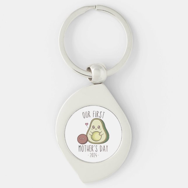 Llavero Divertido el primer día de nuestra madre (Anverso)