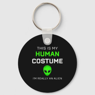 Llavero Divertido Este Es Mi Disfraz De Humano Para Hallow